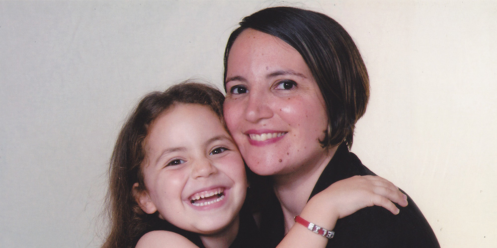 Prof. Jean Calleja Agius with her daughter Amélie